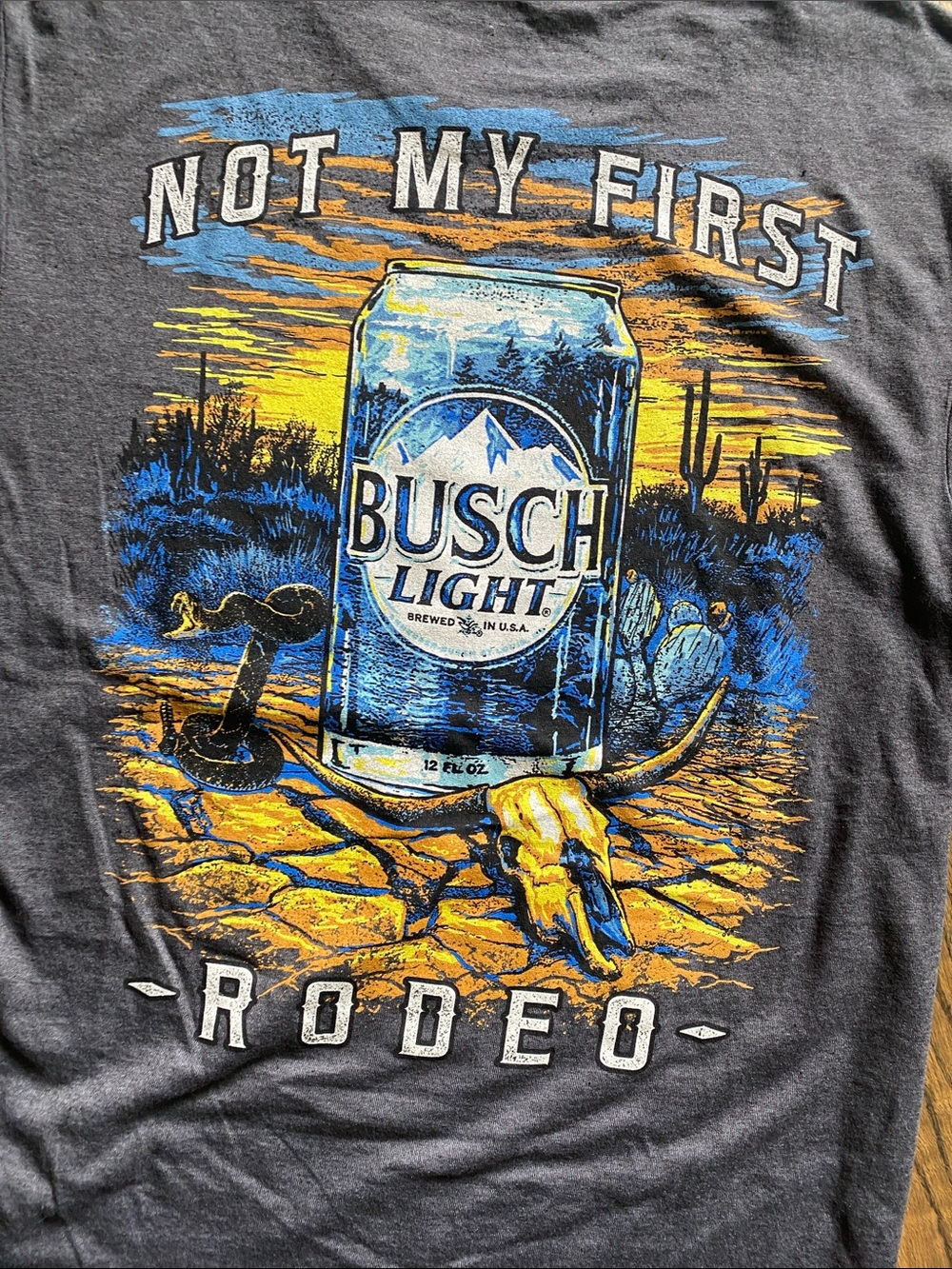Busch Lite Dark Gray Graphic Tee - Picture 2 of 5